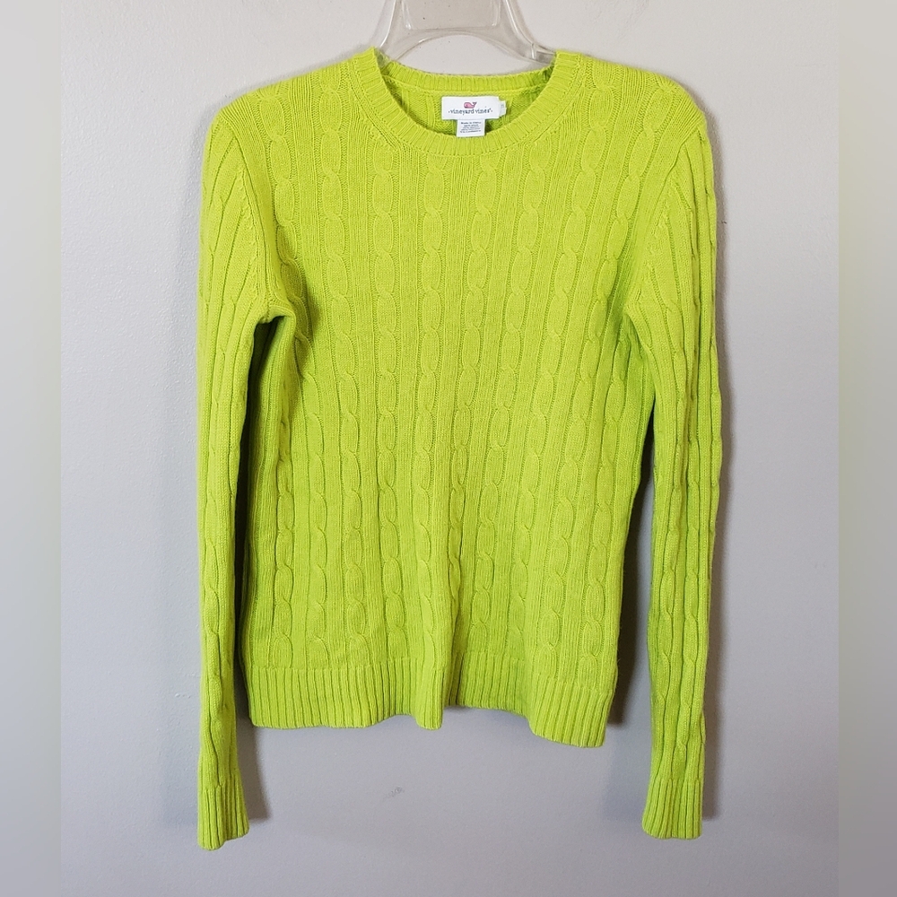 Vineyard Vines Women's Wool / Cashmere Blend Cable Knit Sweater